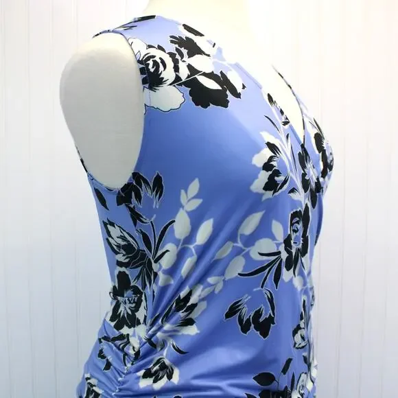 NEW Yumi Kim Maternity XL Hold Tight Dress Wonderful Life Blue Floral Stretchy - Picture 5 of 14